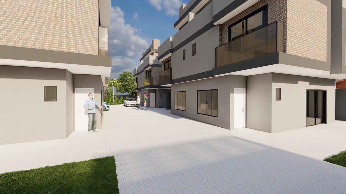 Vista interna do condomínio